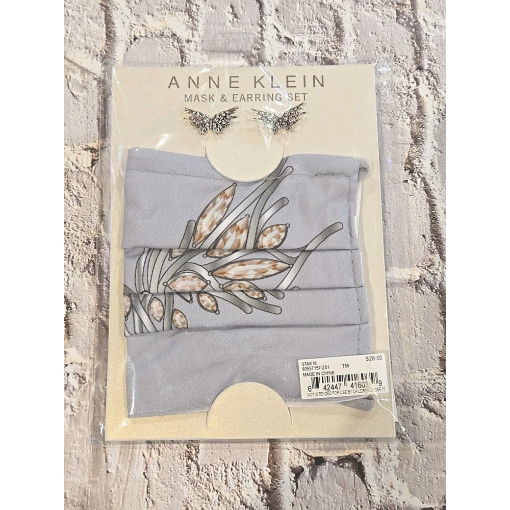 Anne Klein Mask & Earring Set, NWT, Butterfly Themed -J1